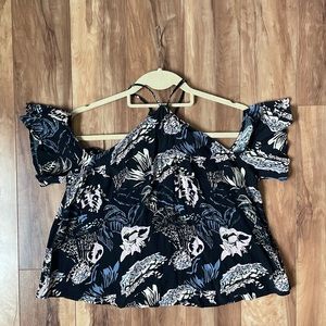 BP Off the Shoulder Key Hole Top